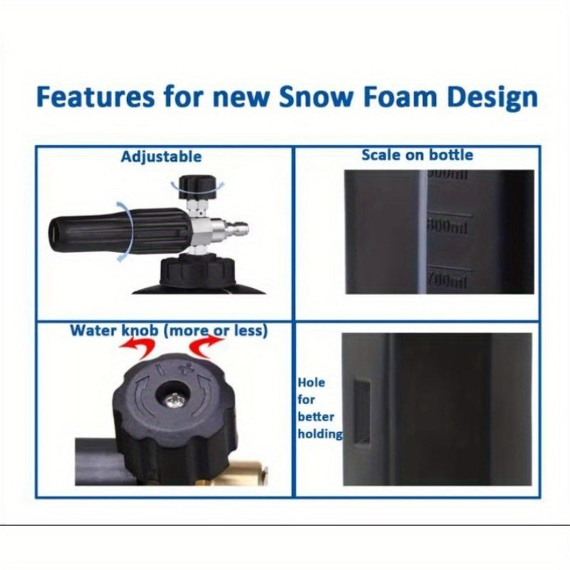 High Pressure Foam Gun Black Pot
