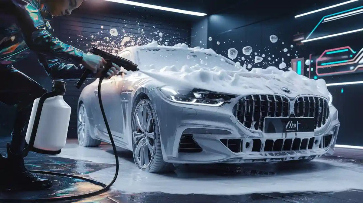 Guía para principiantes sobre el uso de un kit de espuma de nieve para lavar el coche 